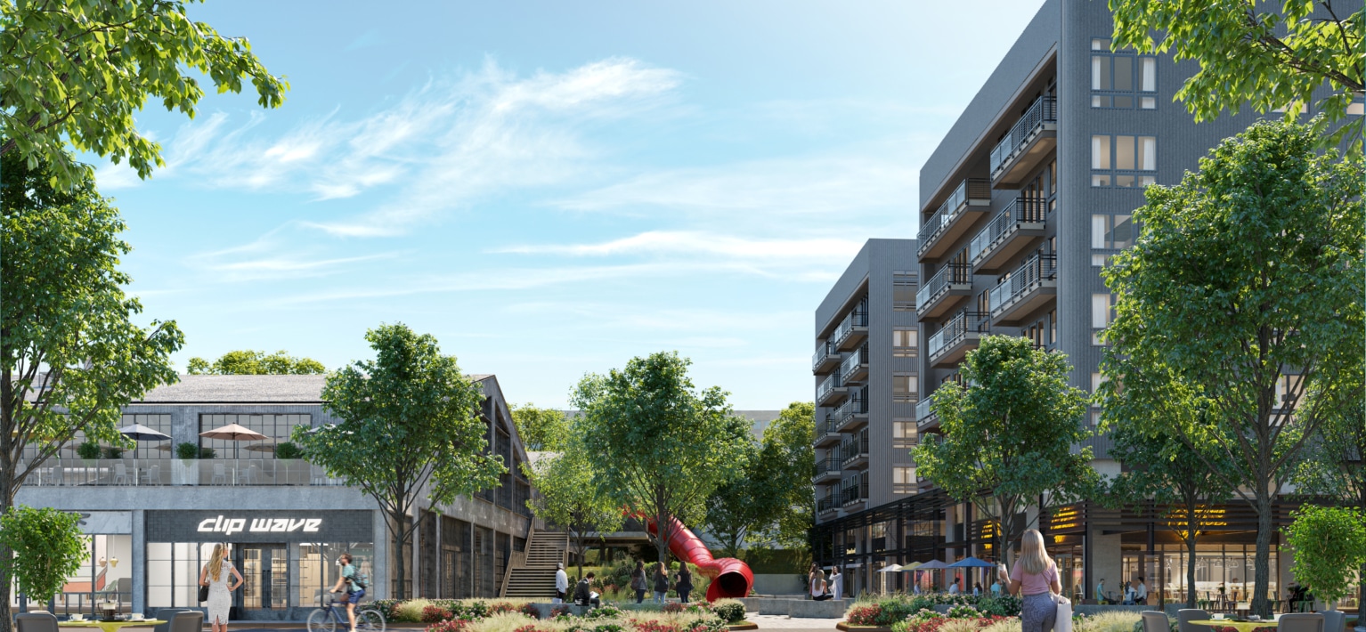 Raleigh Iron Works Locks In First Lease Of 150M Phase One Development   RIW VH Rendering Courtyard 1534x710 