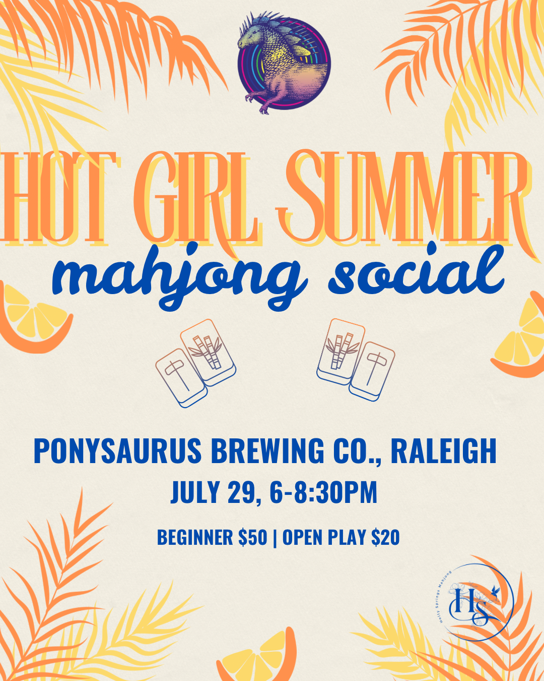 Hot Girl Summer Mahjong Social at Ponysaurus Brewing Co.