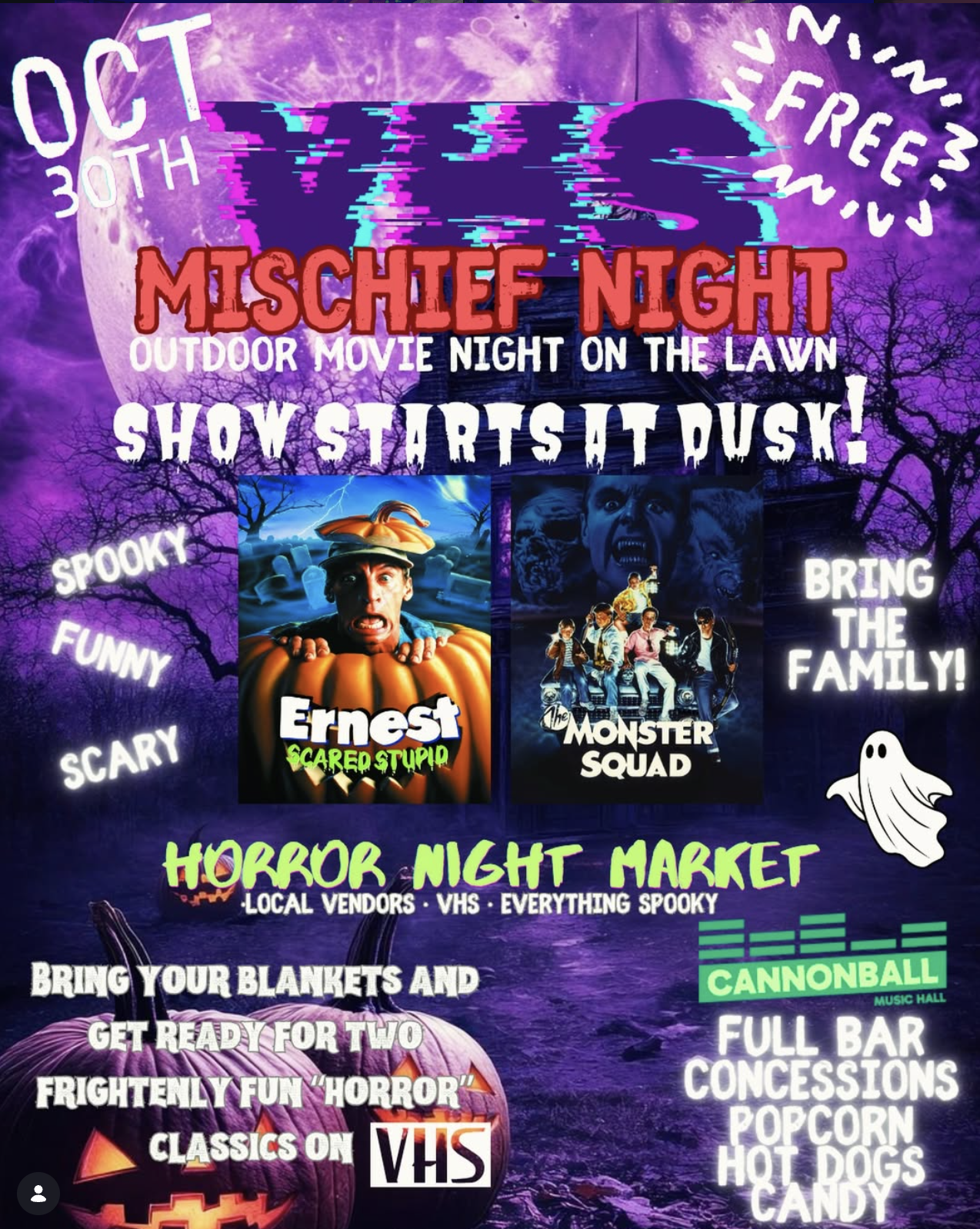 Halloween Movie on the Lawn
